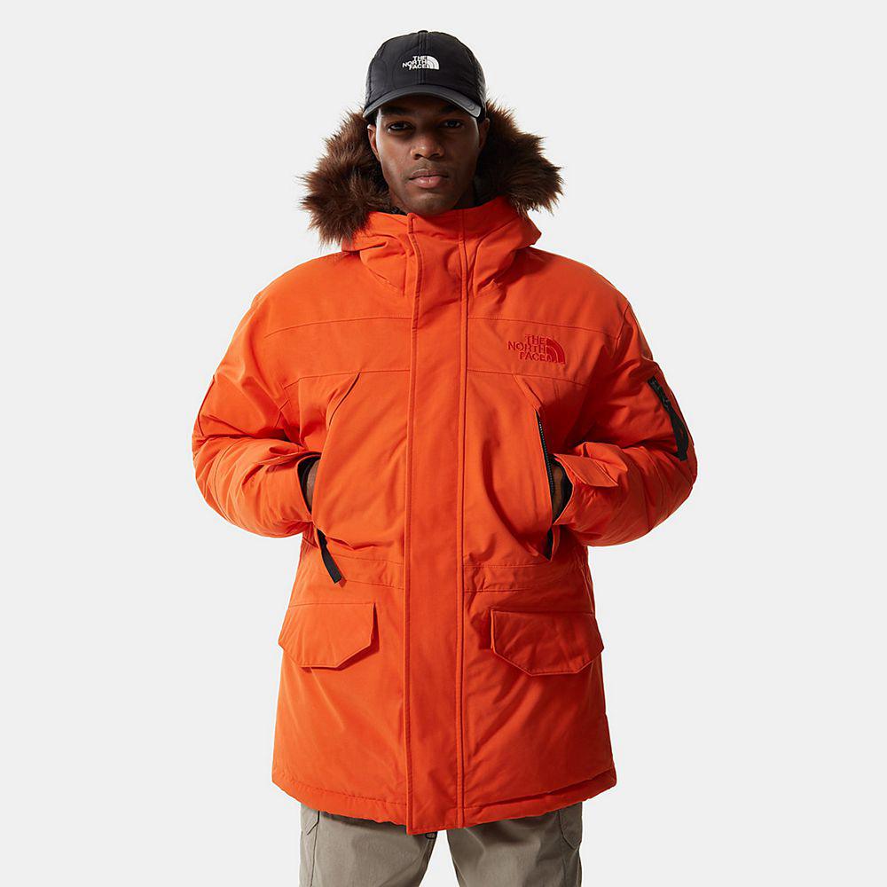 The North Face Expedition Mcmurdo Parka Ανδρικα Αδιάβροχο Μπουφάν - Κοκκινα Πορτοκαλι (QTGP92683)